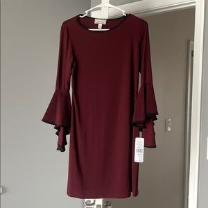 Burgundy dress